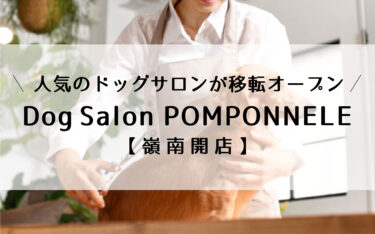 市野々に「Dog Salon  POMPONNELE」が移転オープン！呉竹にあった人気店です【嶺南開店】