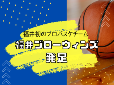 初！福井にプロバスケチーム発足｜Bリーグ3部参入めざす『福井ブローウィンズ』を応援しよう！【嶺南話題】